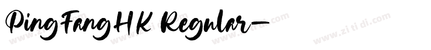 PingFangHK Regular字体转换
